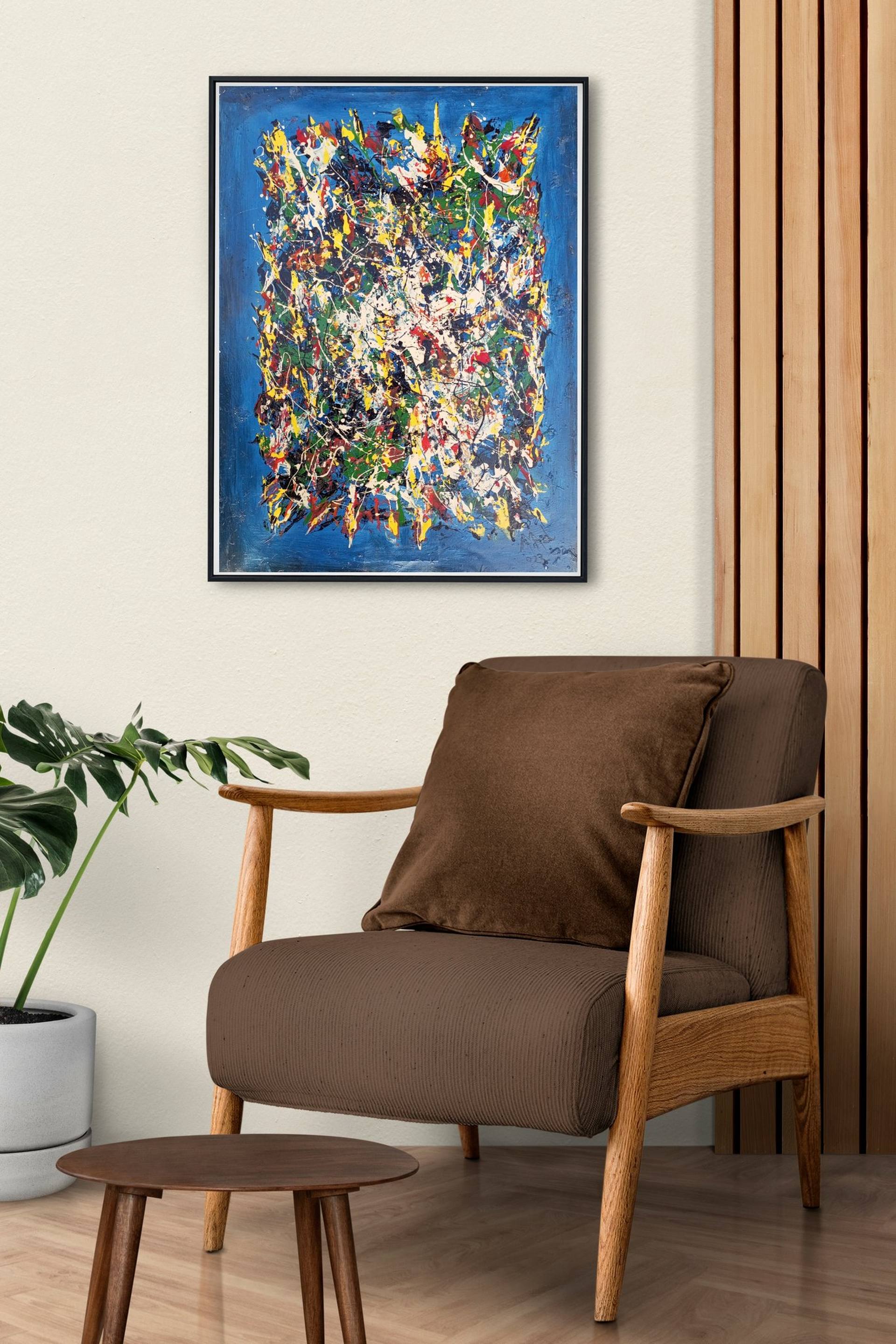 Original abstract painting, Interior decor art, Abstract spatula