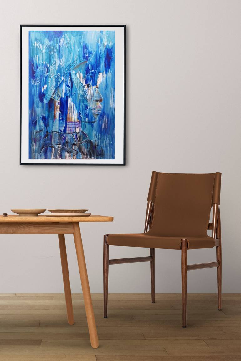 Original Abstract Women Painting by Jafeth Moiane