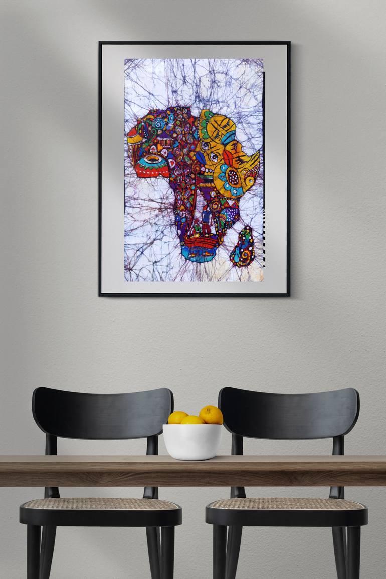 Original Abstract People Painting by Jafeth Moiane