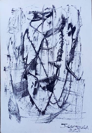 Print of Abstract Expressionism Abstract Drawings by Jafeth Moiane