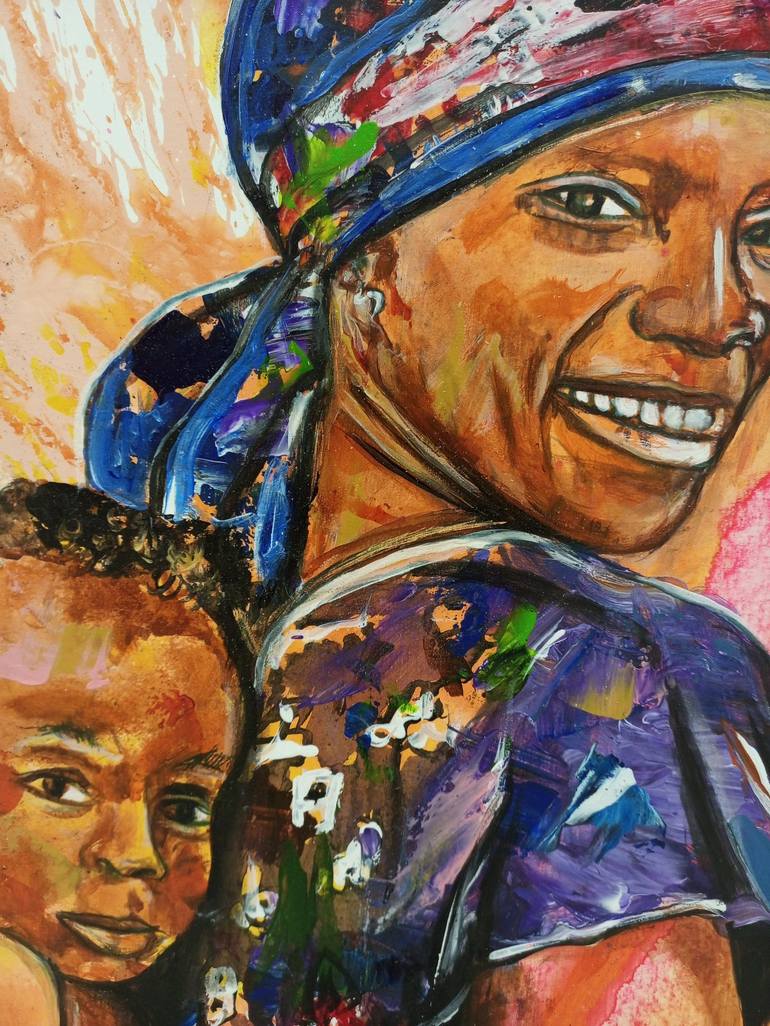 Original Women Painting by Jafeth Moiane