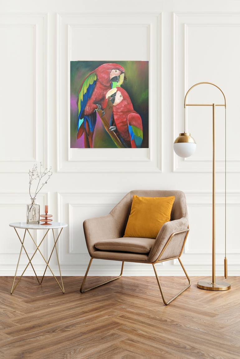 Original Art Deco Animal Painting by Jafeth Moiane