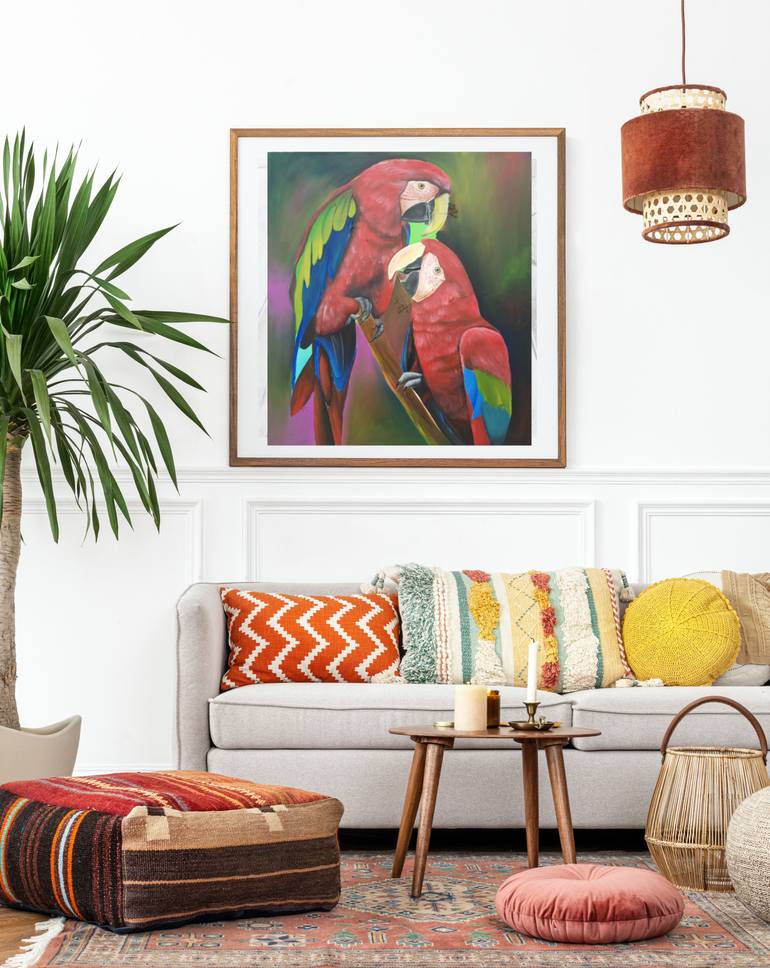 Original Art Deco Animal Painting by Jafeth Moiane