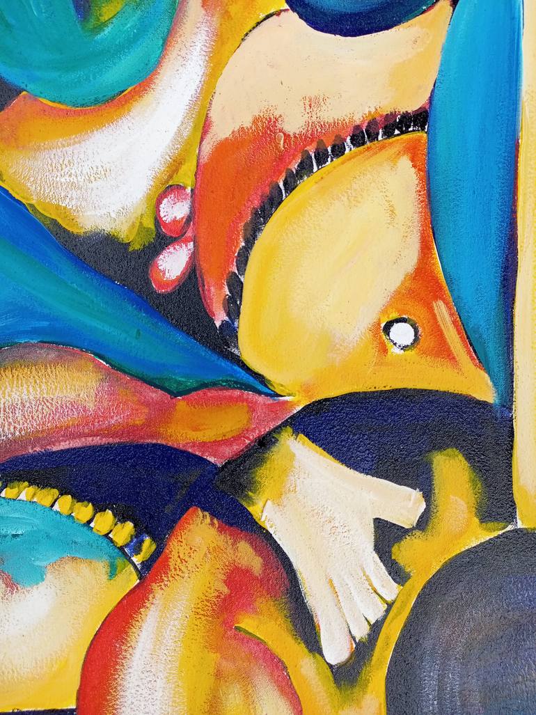 Original Abstract Music Painting by Jafeth Moiane