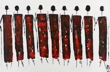 Women of Maasai tribe, Contemporary African artists, African thumb