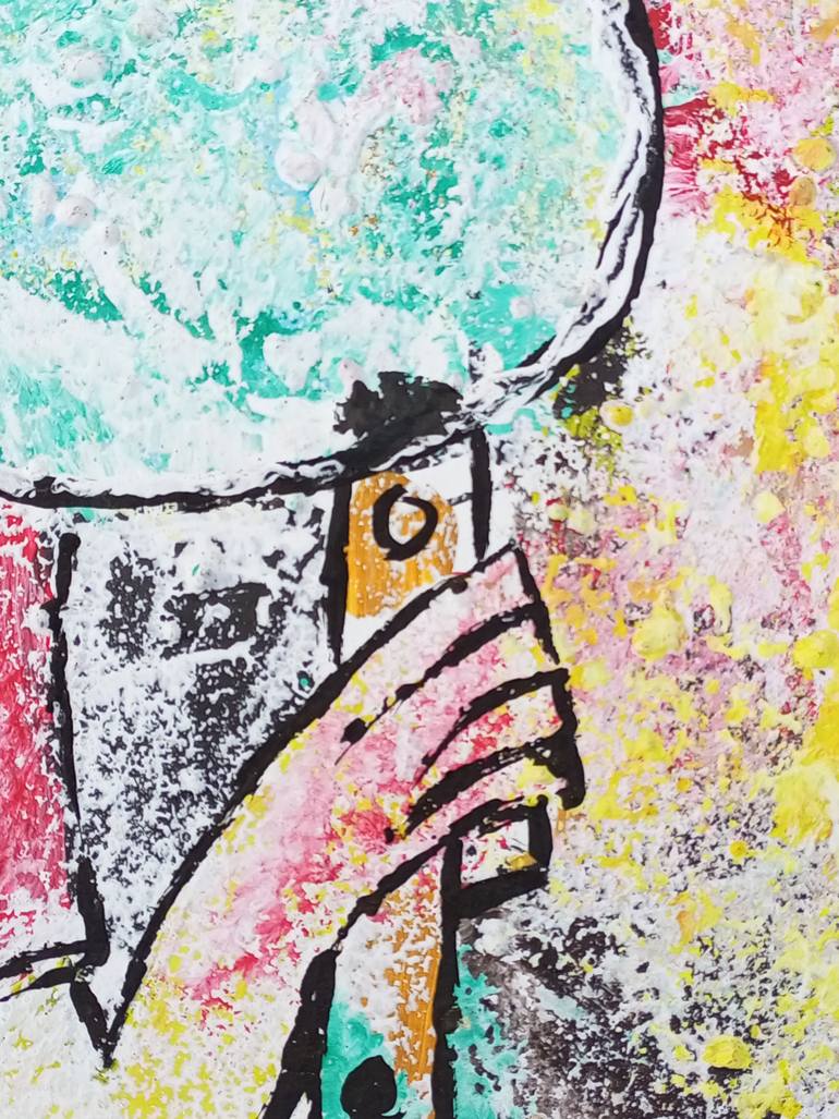 Original Abstract Music Painting by Jafeth Moiane