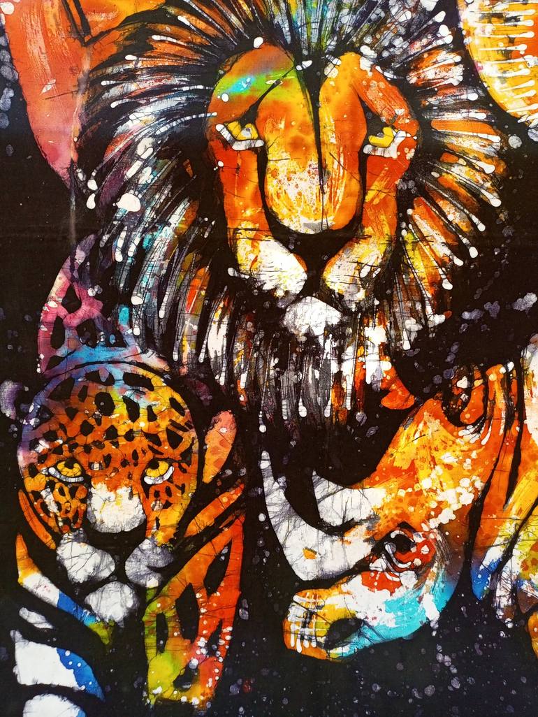 Original Animal Painting by Jafeth Moiane