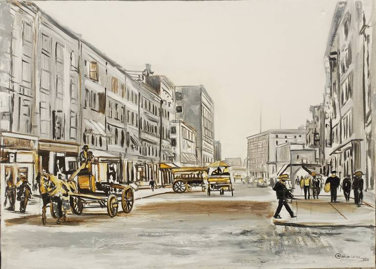 Print of Figurative Architecture Paintings by Jafeth Moiane