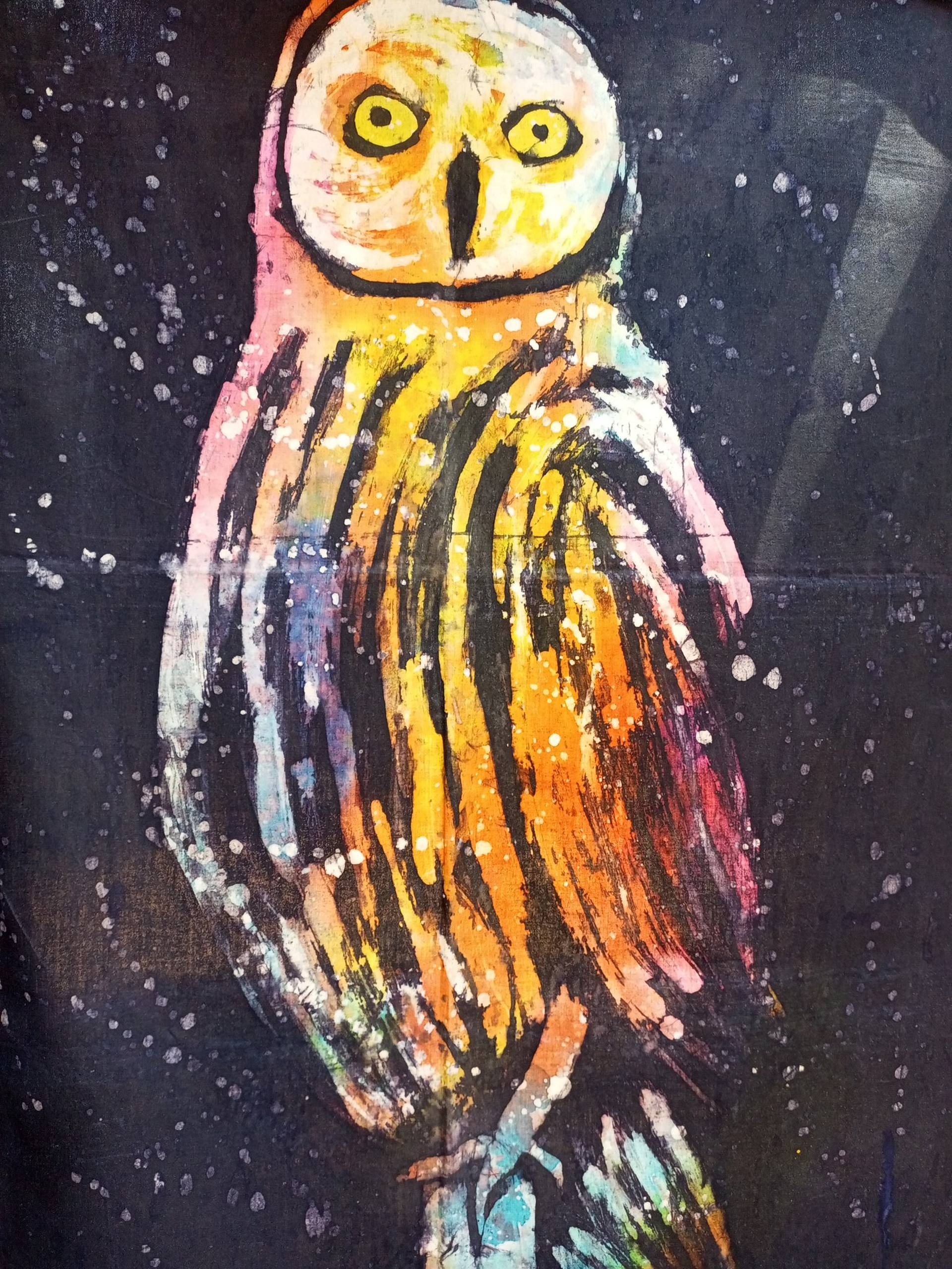 Wisdom’s Home - popular Acrylic Owl Painting