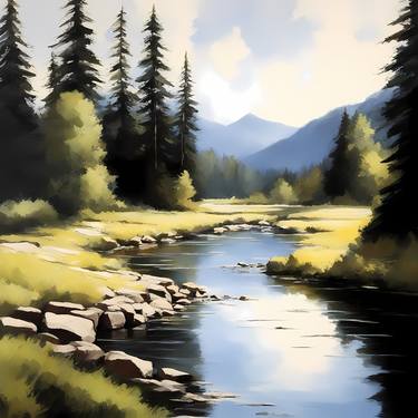 Beautiful landscape, Digital art thumb