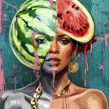 Melon muse: Dichotomy of sweetness, Art for interior designers, thumb