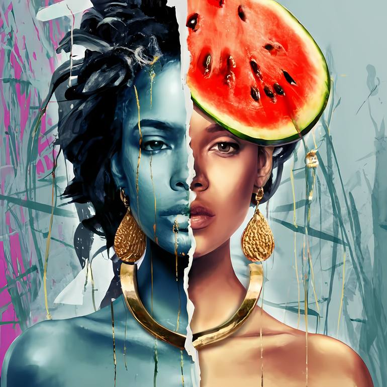 Print of Figurative Women Digital by Jafeth Moiane