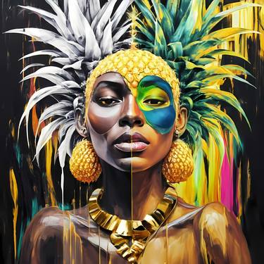 Pineapple Queen, Contemporary paintings for hotels thumb