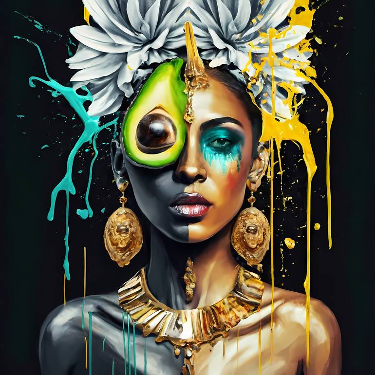 Print of Figurative Women Digital by Jafeth Moiane
