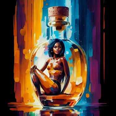 Whiskey goddess: Sensual Afro beauty in the bottle, thumb