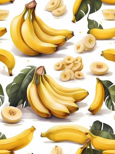 Banana bliss: Vibrant kitchen delight, Kitchen wall art, thumb
