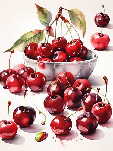 Sweet temptation: Cherries, Dining pints, Kitchen prints, thumb