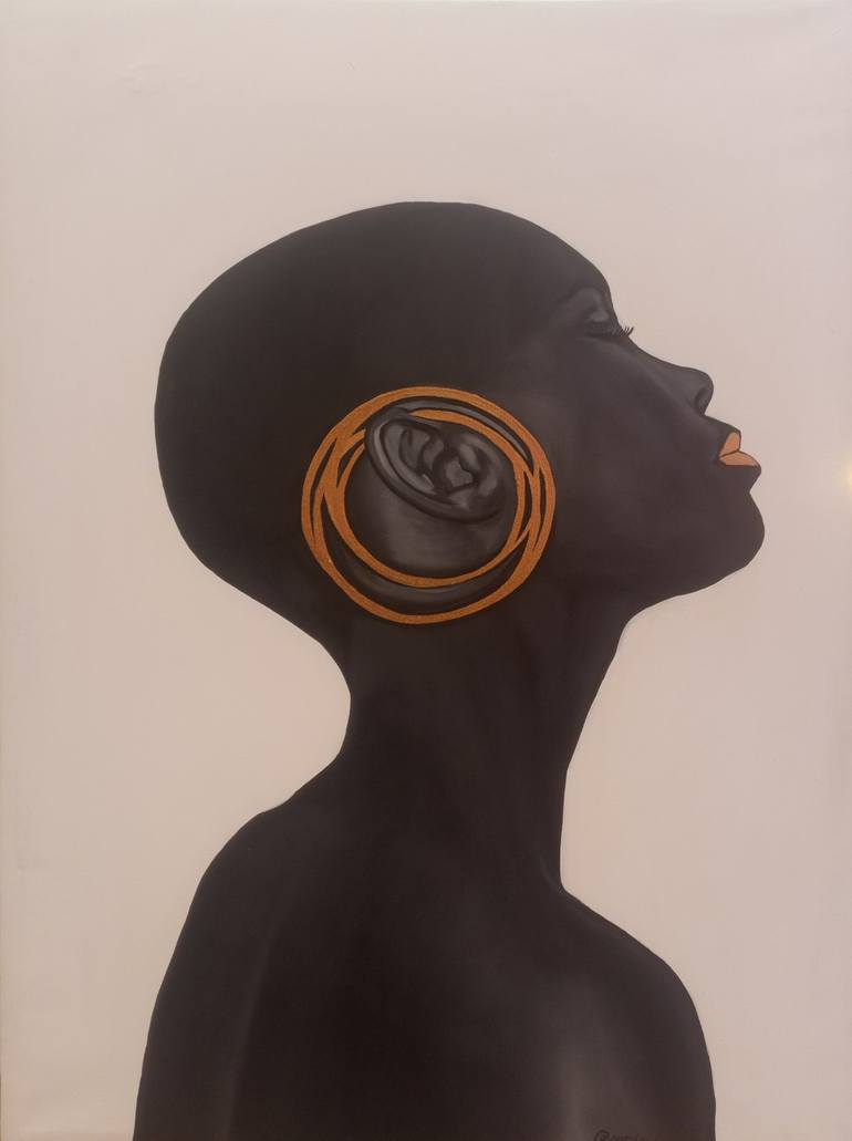 Print of Figurative Women Paintings by Jafeth Moiane
