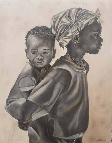 Sisterly love, 非洲艺术, アフリカの芸術,  아프리카 예술, Afro thumb