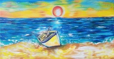 Print of Beach Paintings by Jafeth Moiane