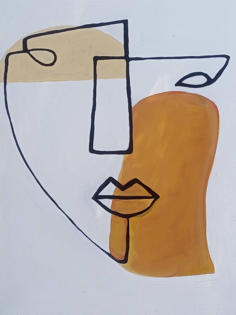 Original Abstract People Painting by Jafeth Moiane