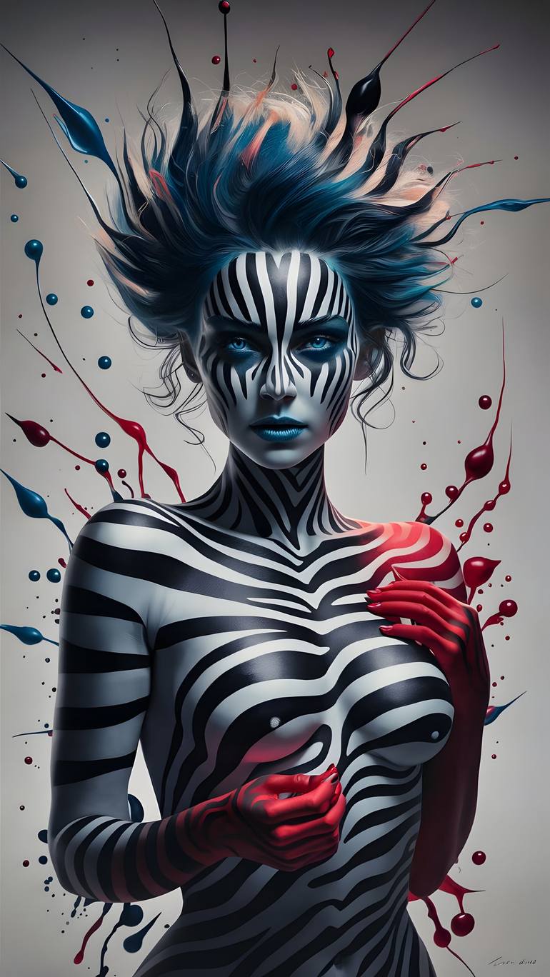 Print of Figurative Women Digital by Jafeth Moiane