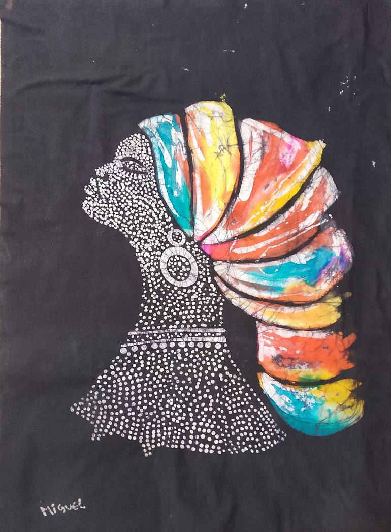 Print of Figurative Women Paintings by Jafeth Moiane