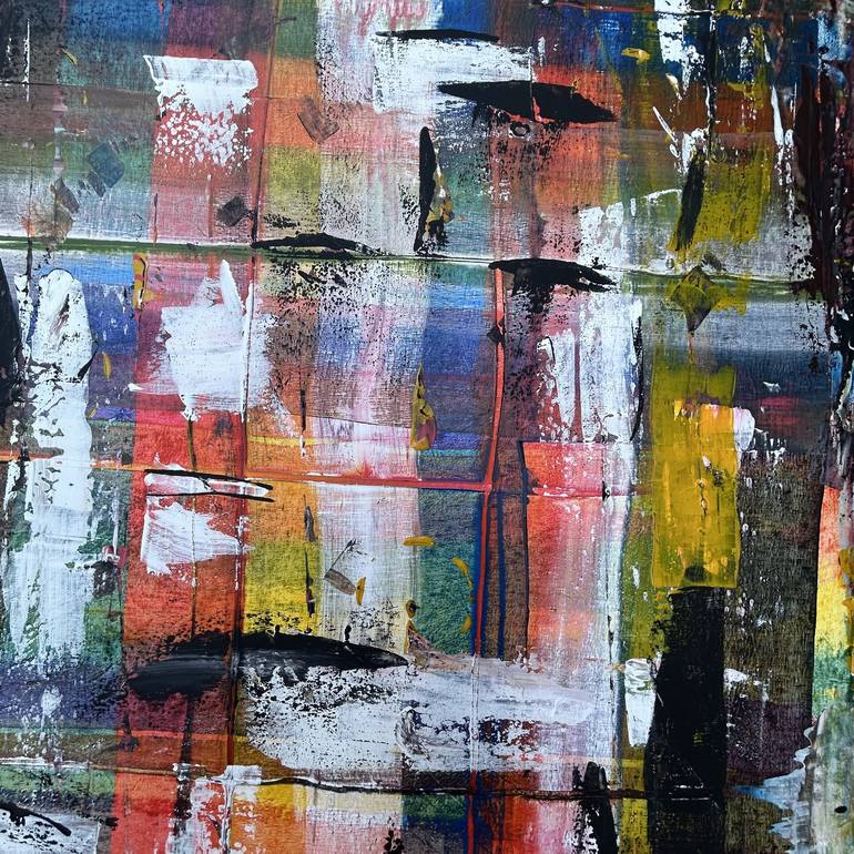 Original Abstract Expressionism Abstract Painting by Jafeth Moiane