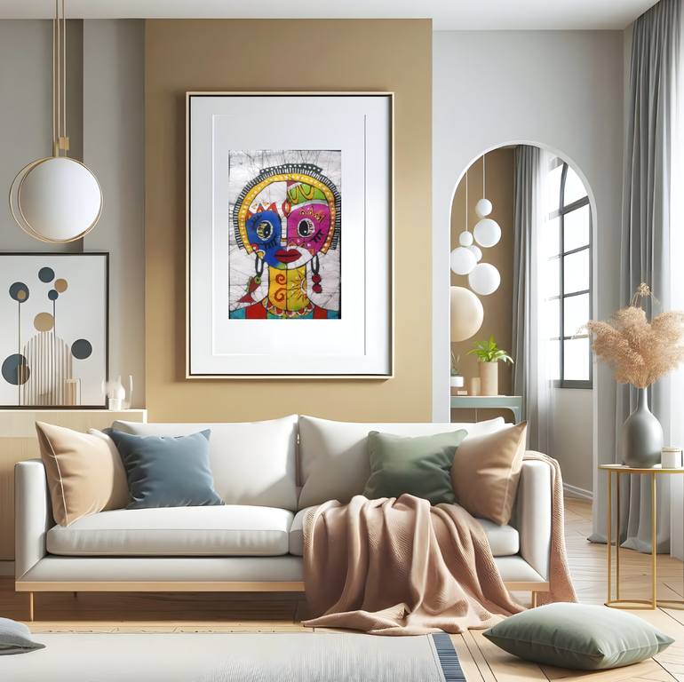 Original Figurative Women Painting by Jafeth Moiane