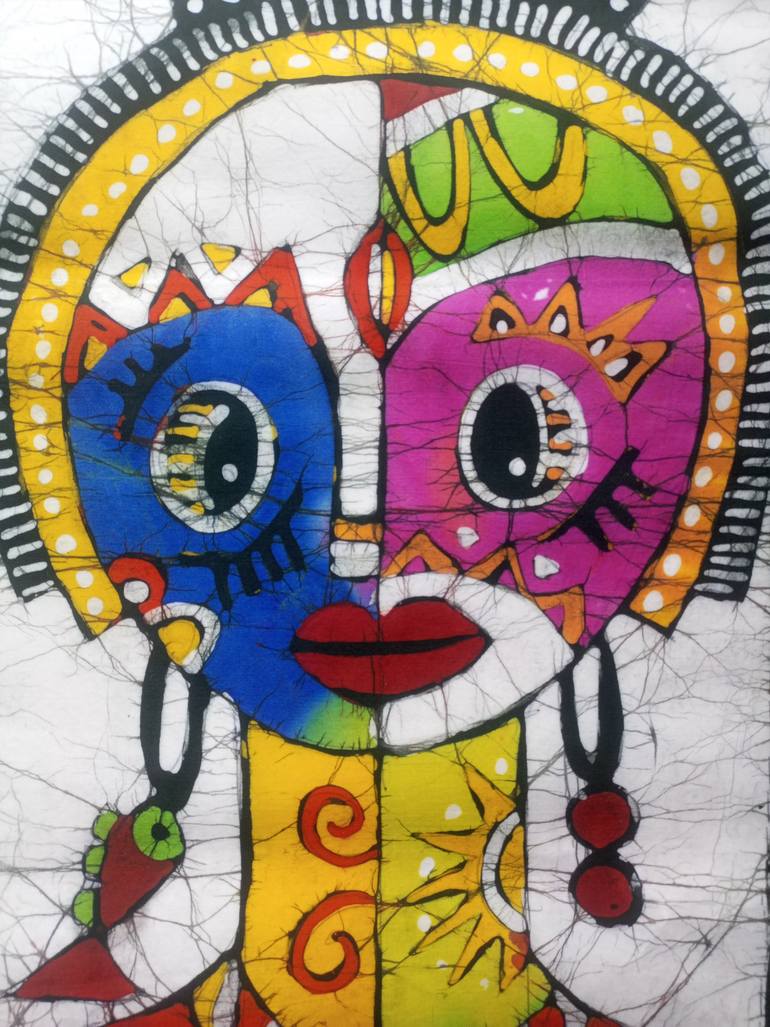 Original Figurative Women Painting by Jafeth Moiane