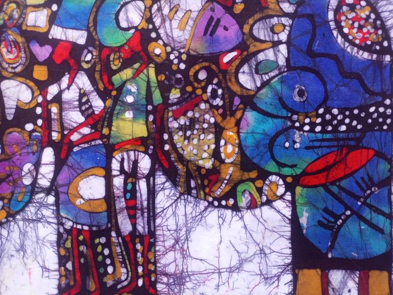 Original Figurative Animal Painting by Jafeth Moiane