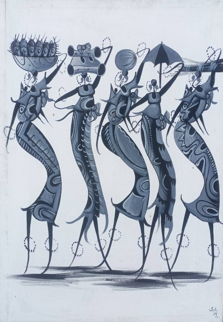 Print of Figurative Women Paintings by Jafeth Moiane