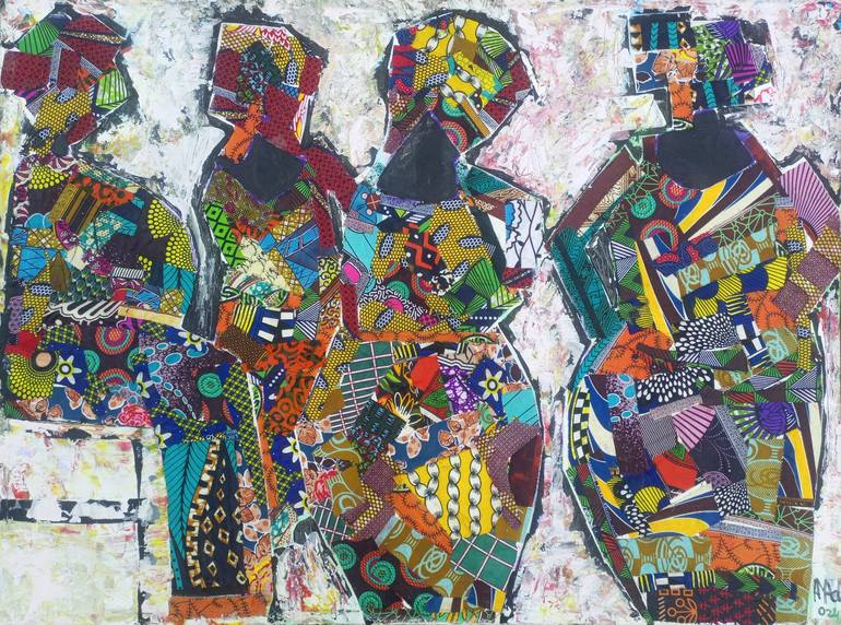 Print of Figurative Women Collage by Jafeth Moiane