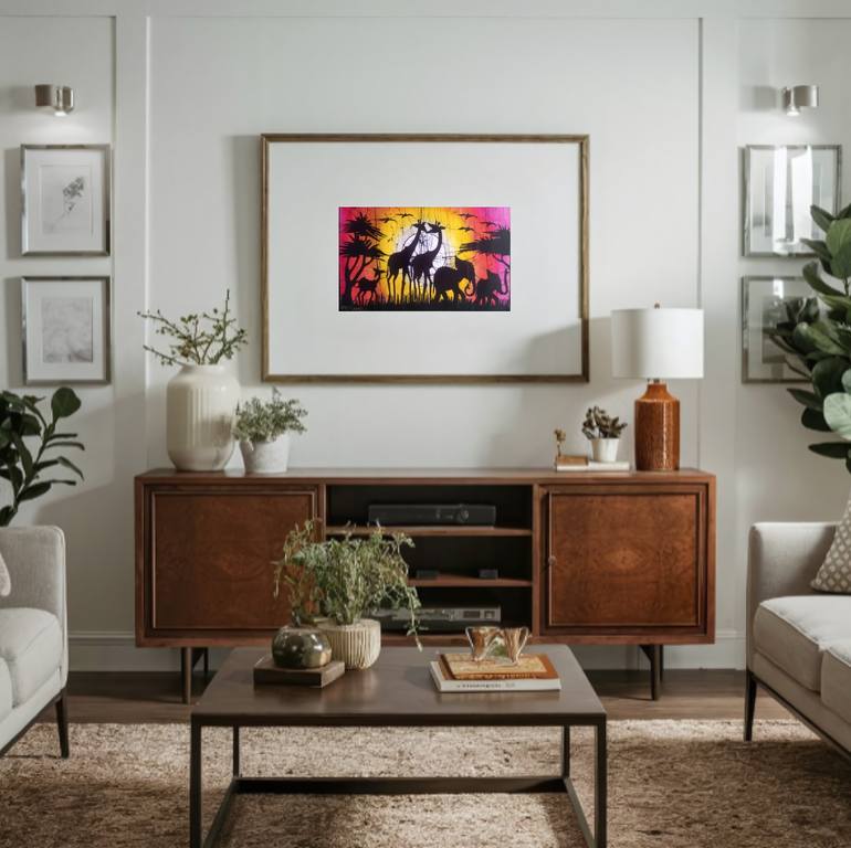 Original Figurative Animal Painting by Jafeth Moiane