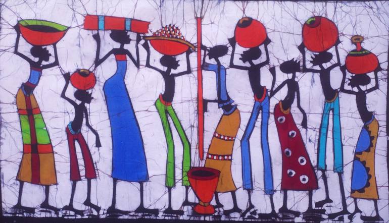 Print of Figurative Rural Life Paintings by Jafeth Moiane