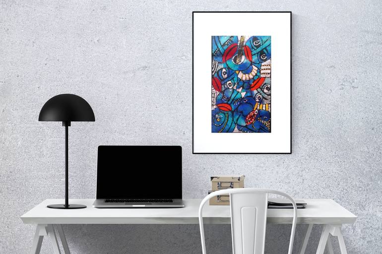 Original Abstract Music Painting by Jafeth Moiane