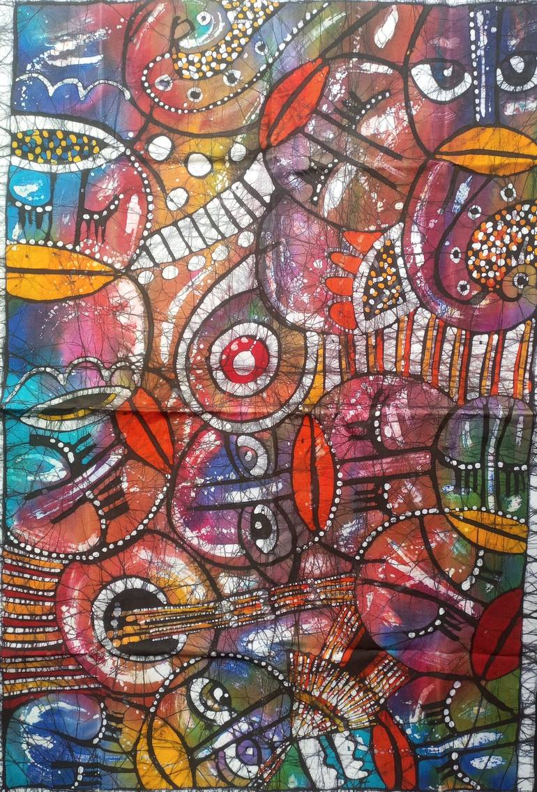 Print of Abstract Music Paintings by Jafeth Moiane