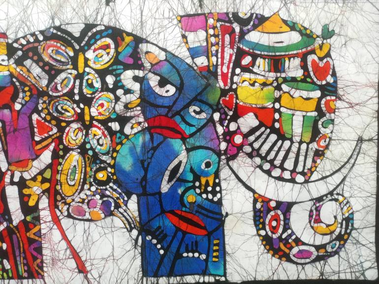 Original Figurative Animal Painting by Jafeth Moiane