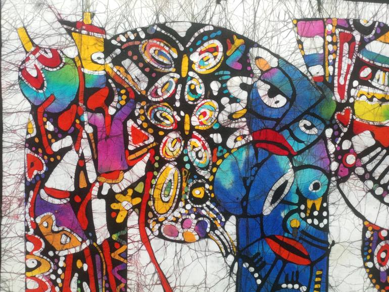 Original Figurative Animal Painting by Jafeth Moiane
