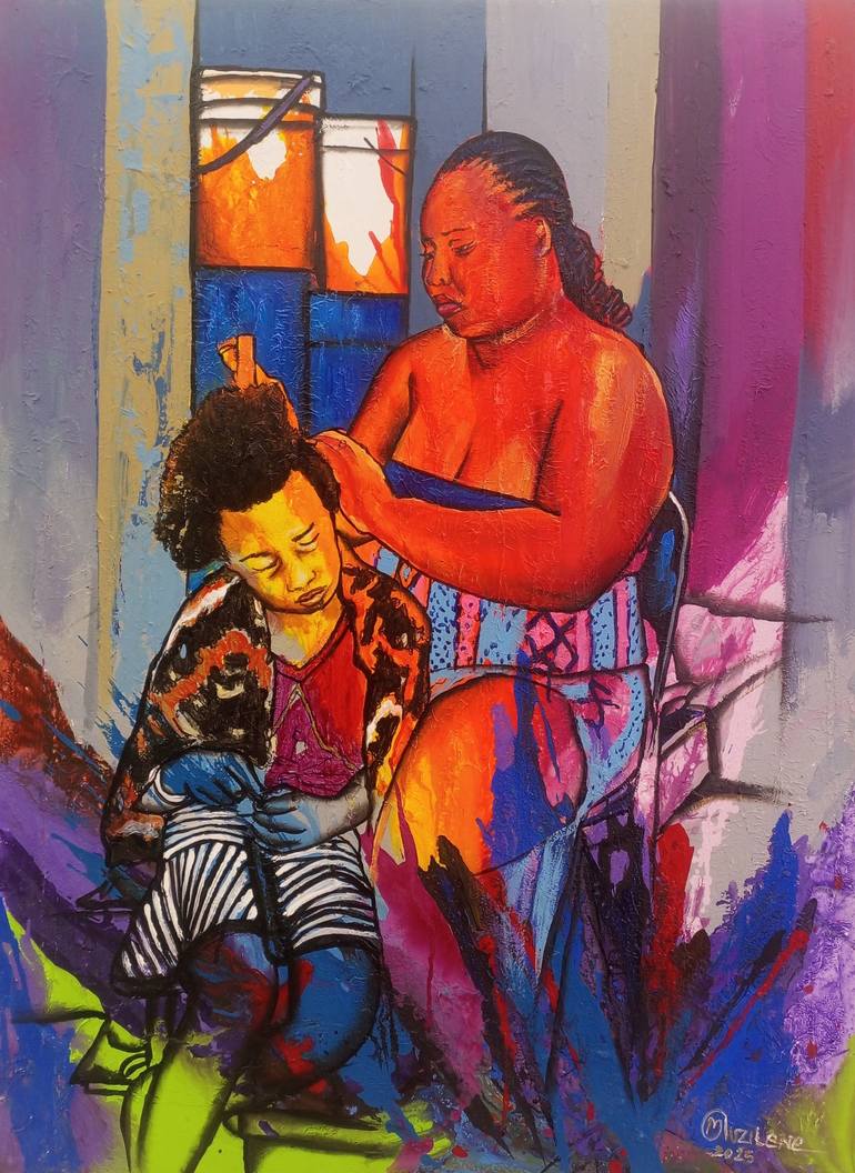 Print of Fine Art Love Paintings by Jafeth Moiane