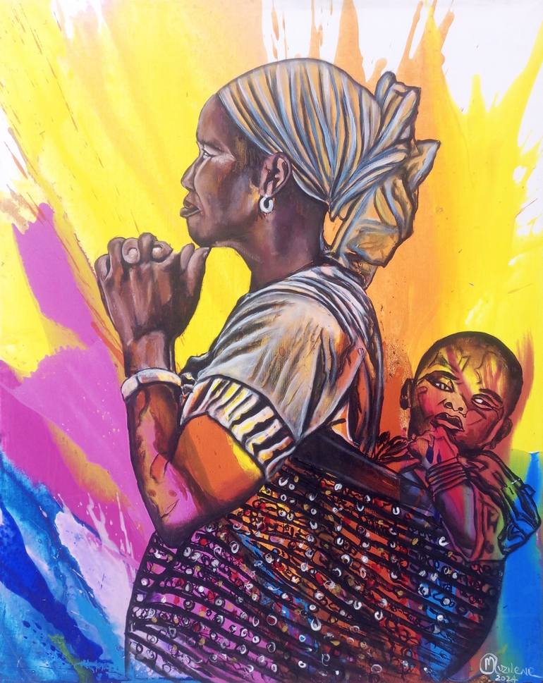 Print of Fine Art Love Paintings by Jafeth Moiane