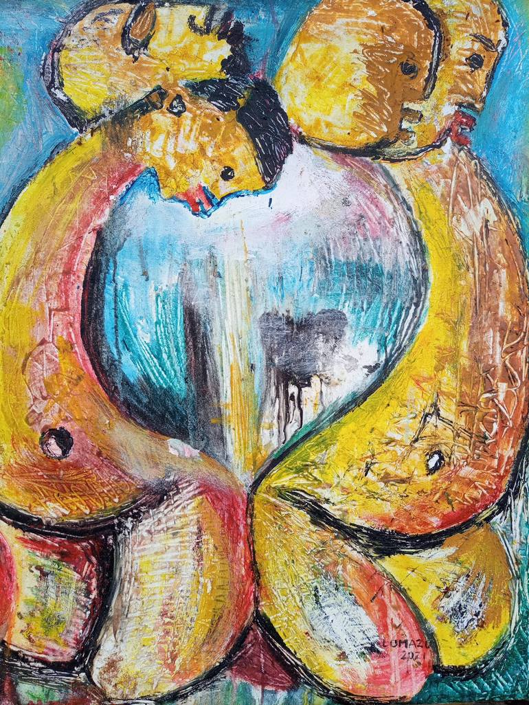 Original Women Painting by Jafeth Moiane