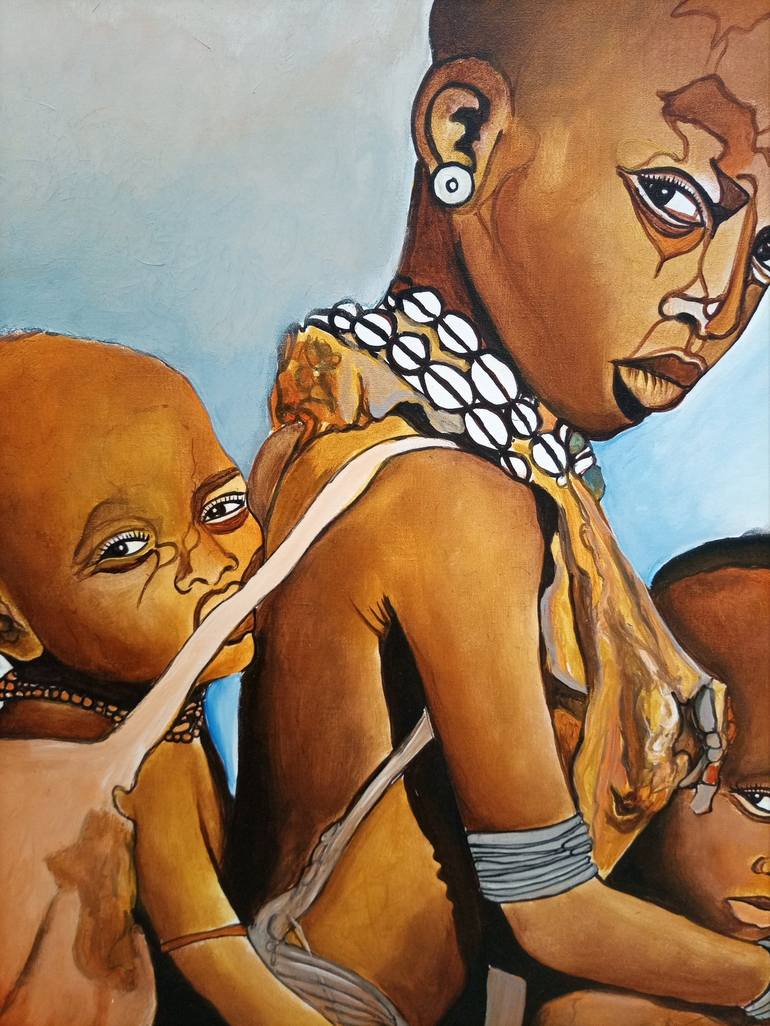 Original Children Painting by Jafeth Moiane
