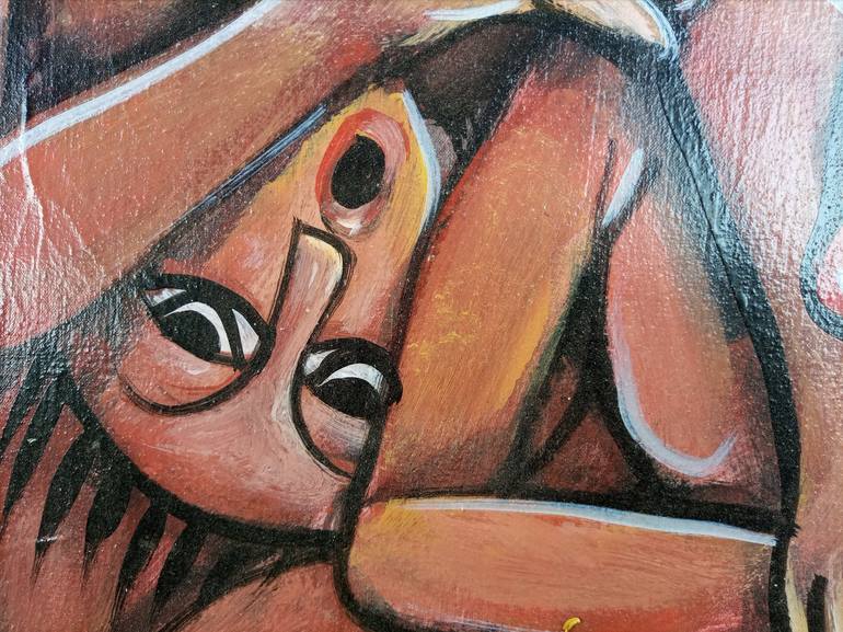 Original Fine Art Culture Painting by Jafeth Moiane