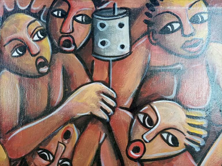 Original Culture Painting by Jafeth Moiane