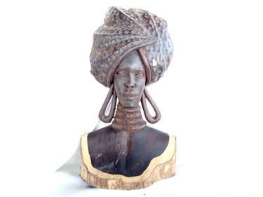 Gorgeous woman, African woman statue, African woman sculpture thumb
