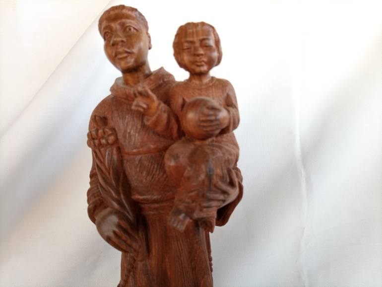Original Art Deco Religion Sculpture by Jafeth Moiane