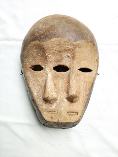 African mask, Art Africain, Lega tribe 2 faces masks, African thumb