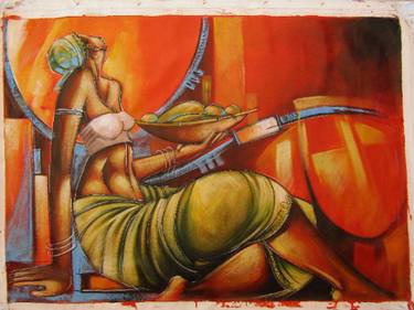 Original Women Paintings by Jafeth Moiane