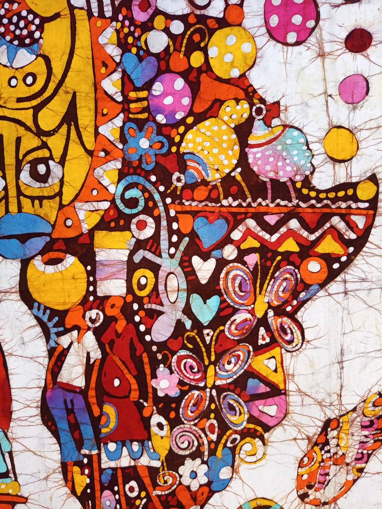 Original Art Deco People Painting by Jafeth Moiane